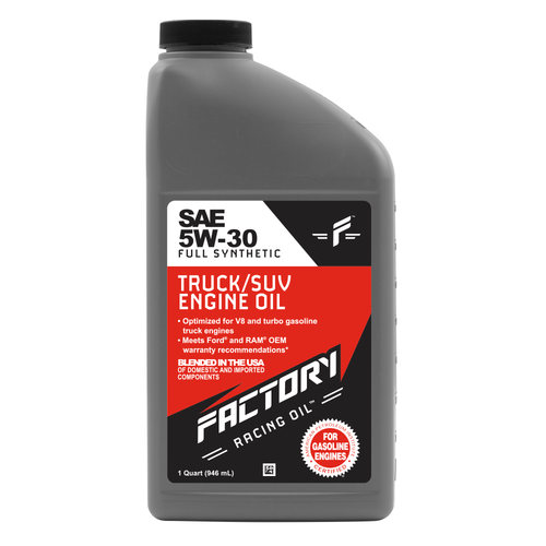 Factory Racing Parts Oil Change Kit Fits Toyota Avalon 1995-04, Camry 1994-06, Highlander 2001-07, Sienna 1998-06, Solara 1999-08, Tacoma 2005-15, Tundra 2005-08 5W-30 Full Synthetic Oil